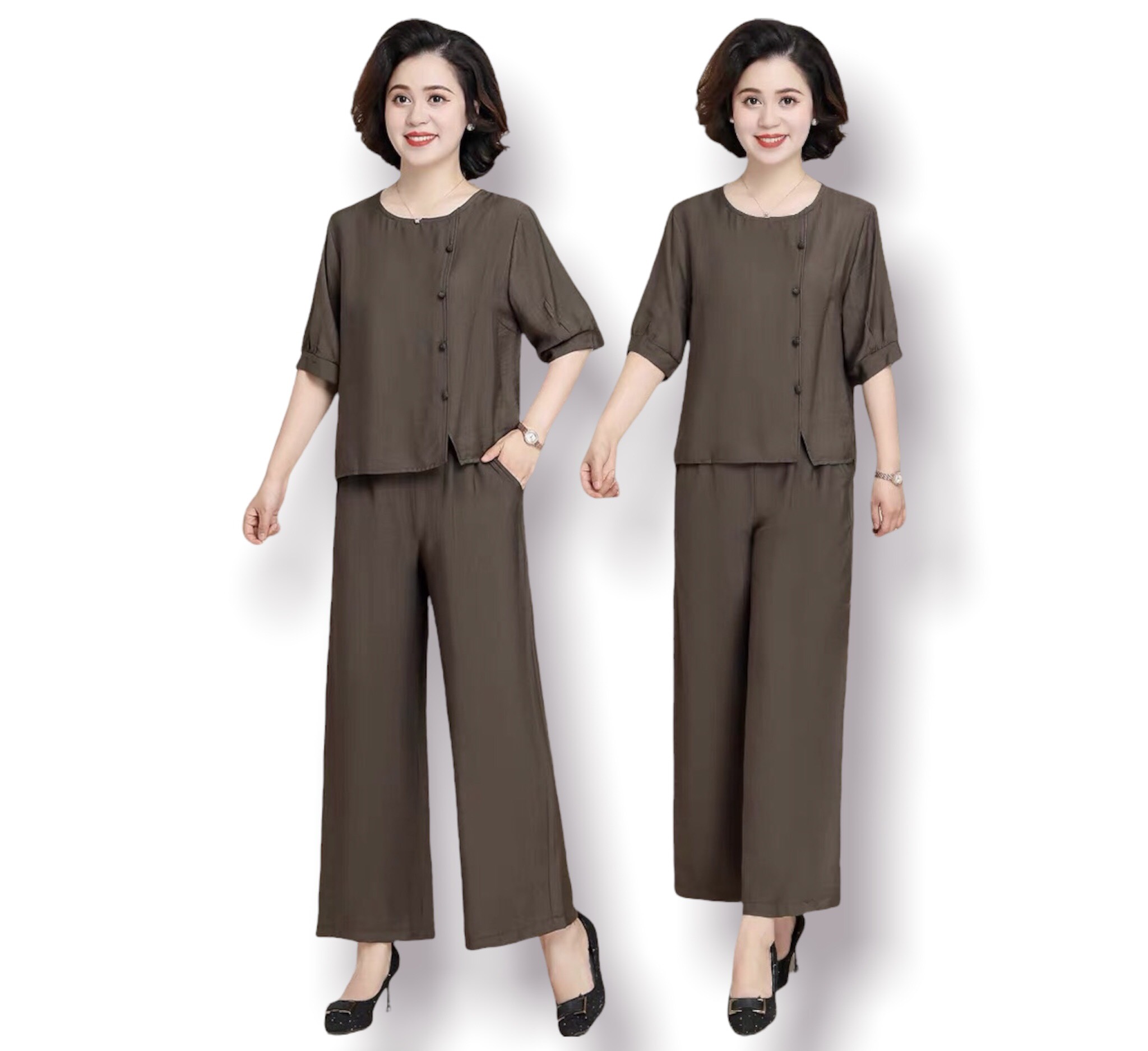 set bộ trung niên cao cấp(thời trang trung niên Aniagreen) TV06-322