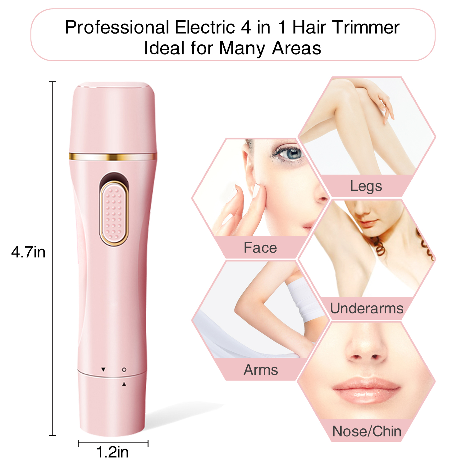 facial hair women's electric trimmer