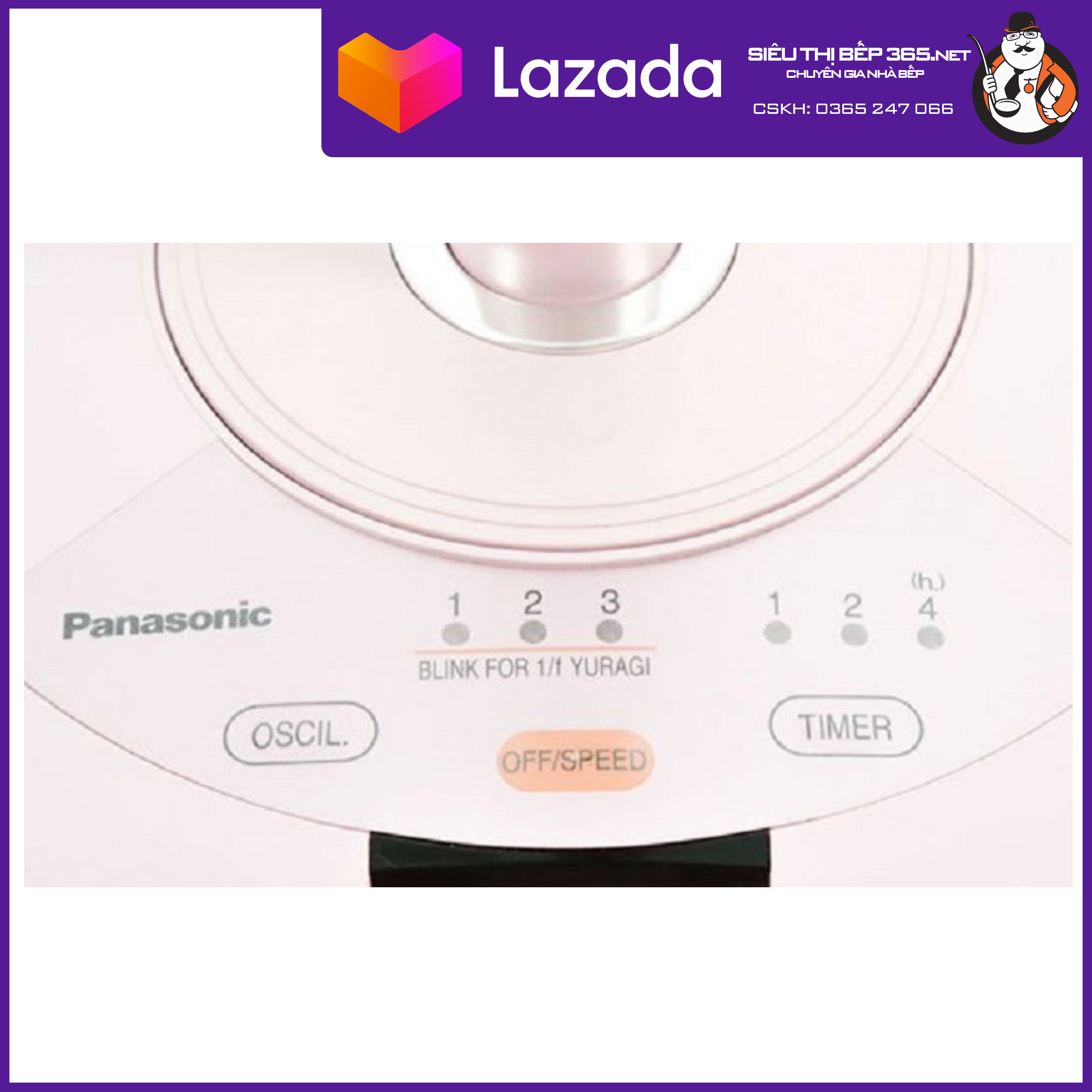 [GIAN HÀNG UY TÍN] [HÀNG CHÍNH HÃNG] Quạt cây Panasonic F-308NHP