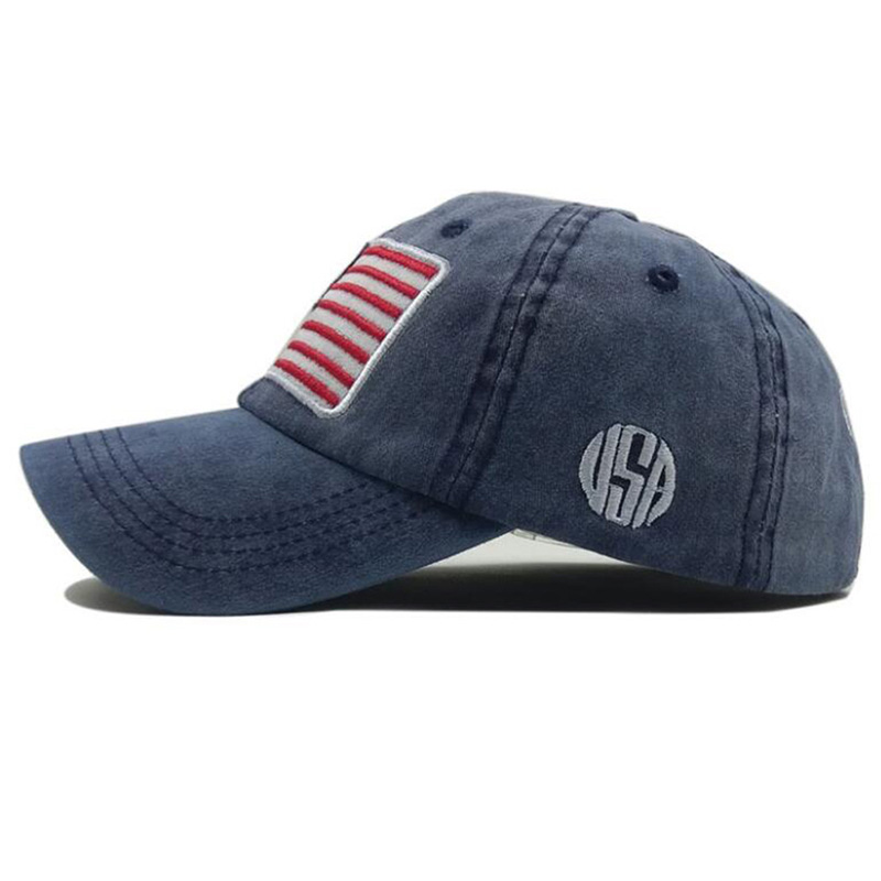 Minwen USA American Flag Patch Hat Military Tactical Operator Detachable Baseball Cap