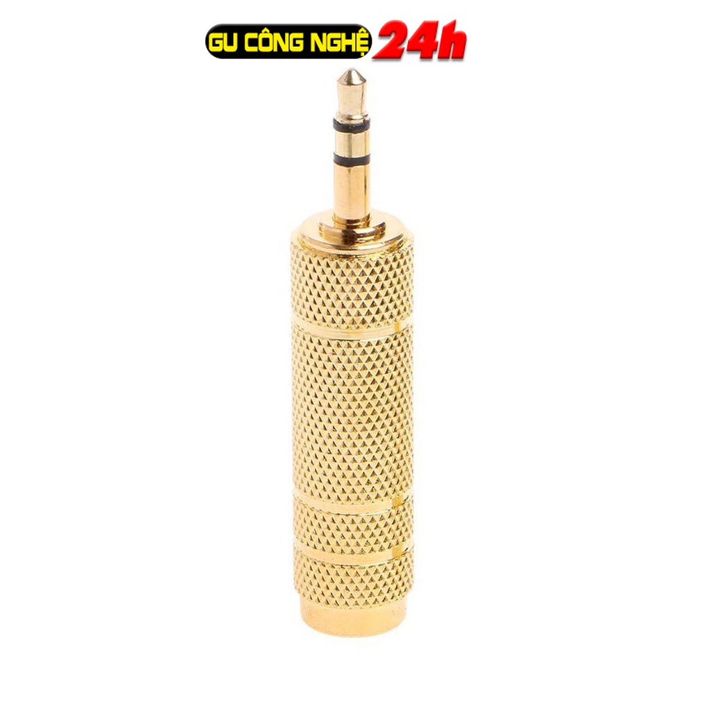 Jack chuyển tín hiệu cổng loa 6.5mm dương ra 3.5mm âm - Đầu chuyển cổng 3.5 sang 6.5mm