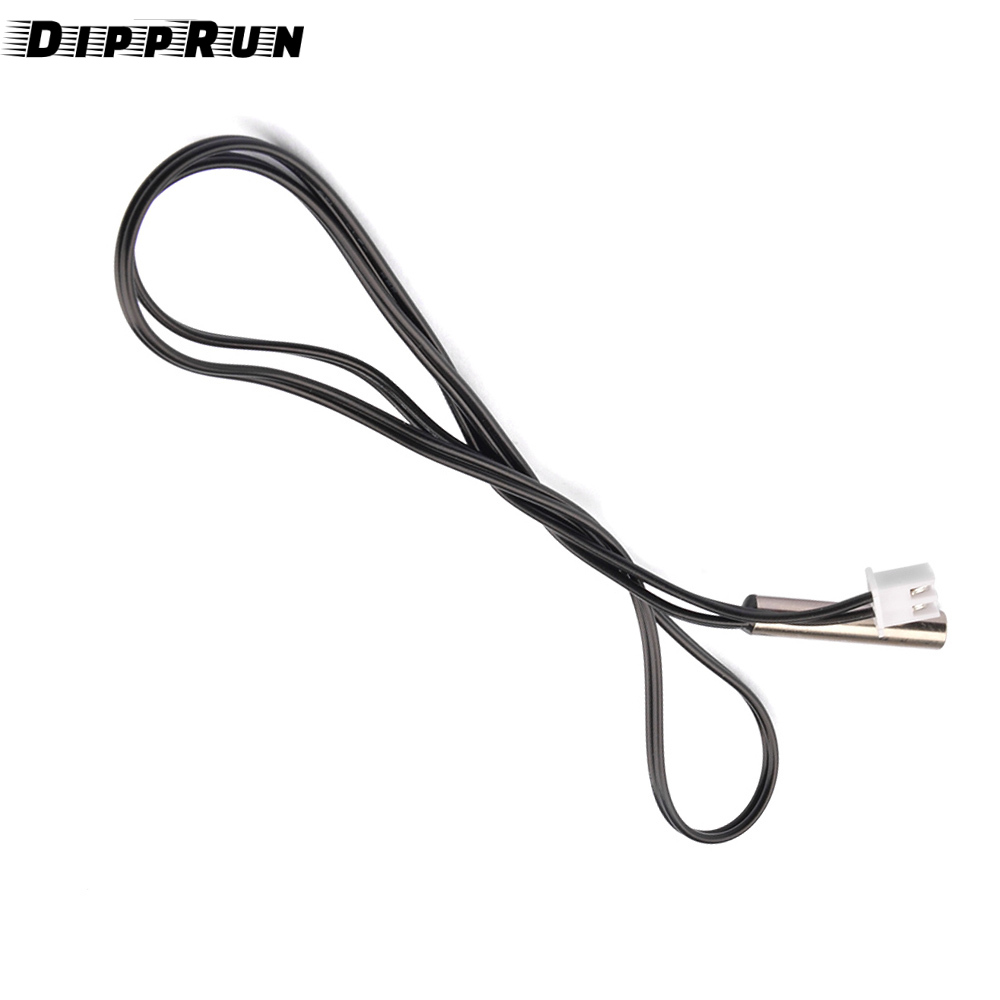 DIPPRUN 10k Temperature Sensor Probe Thermocouple Probe Cable Wire 0.5 Meter Waterproof Temp Sensor Probe, Stainless Steel 3950 Ntc Temp Sensor Probe