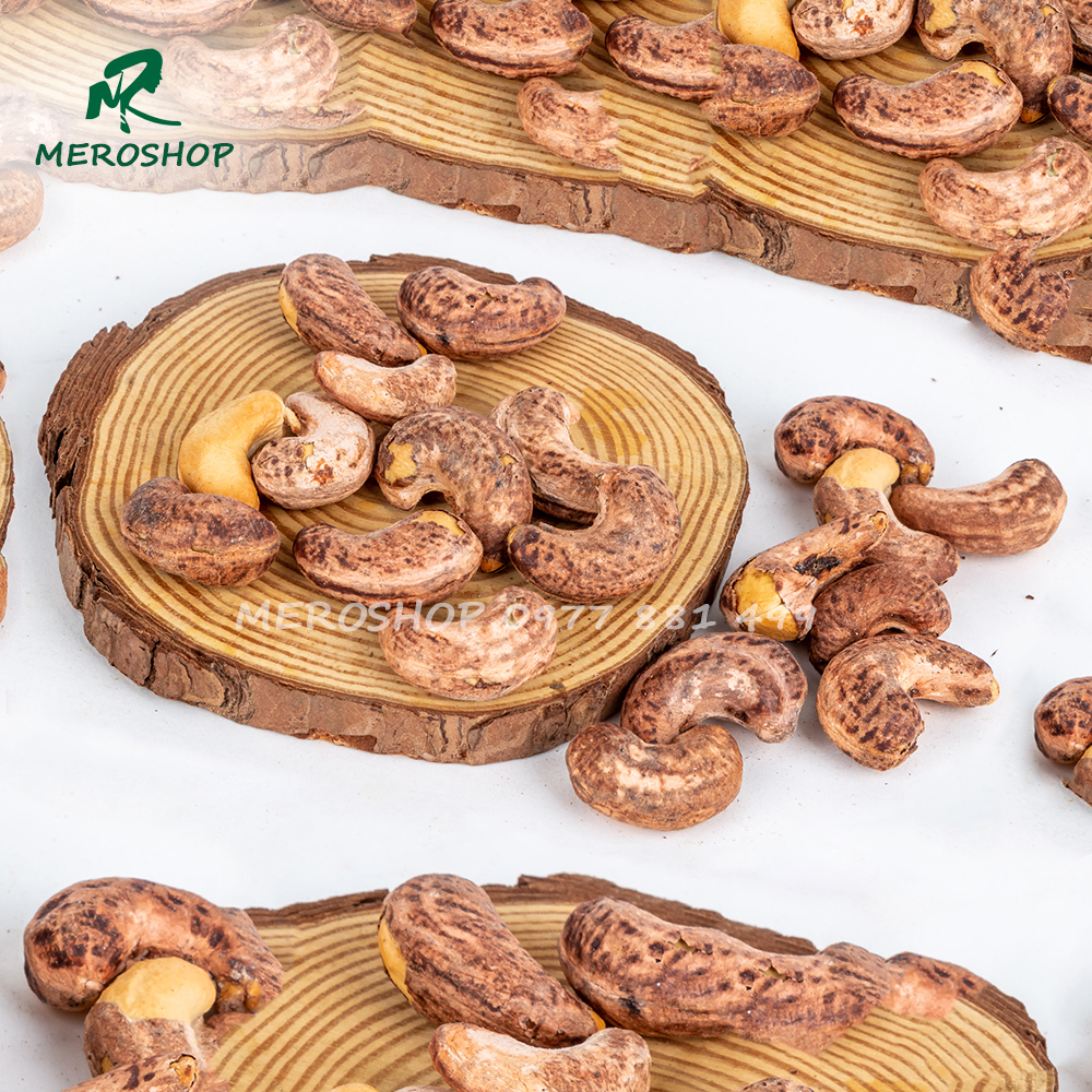 500GRAM HẠT ĐIỀU RANG MUỐI NGUYÊN LỤA (380-410 HẠT/KG HẠT LỚN)