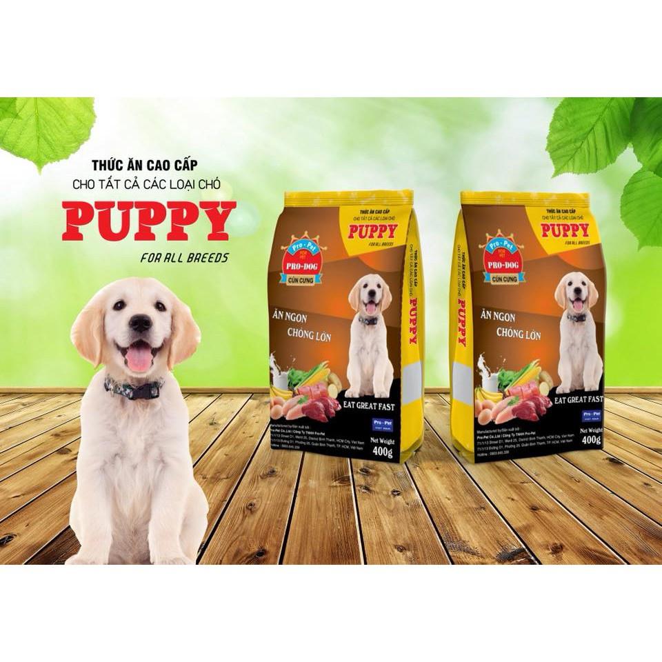 PRO DOG PUPPY- thức ăn hạt cho chó con 400g (dưới 12 tháng tuổi)