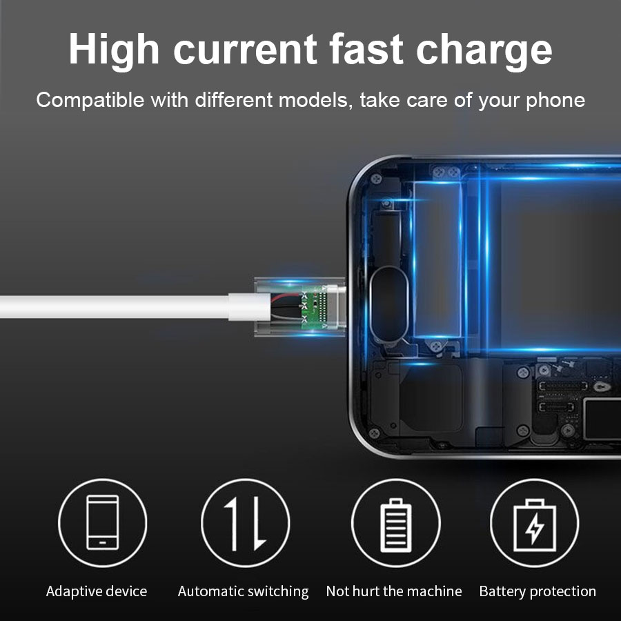 【Ready Stock】1M 2M 3M USB Fast Charger Cord Compatible For iPhone Micro Usb Type C Charging Cable USB Charger Data Cable