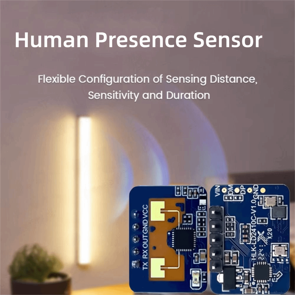 3er Set Human Presence Sensor LD2410C – 24GHz, FMCW, 6m Reichweite, UART & GPIO – Einstellbare Empfindlichkeit Für Innenraumanwesenheitserkennung