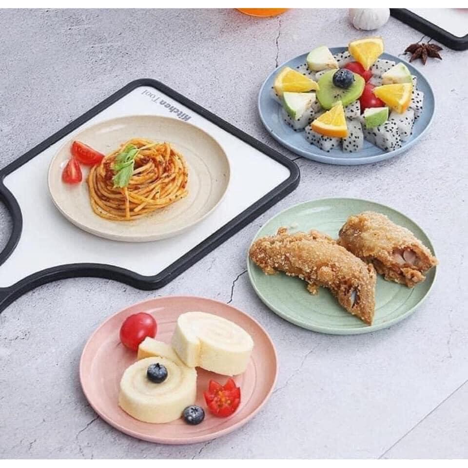 SET 6 ĐĨA LÚA MẠCH Đĩa Lúa Mạnh SIÊU XINH Chất Liệu Lúa Mạch An Toàn Cho Sức Khoẻ