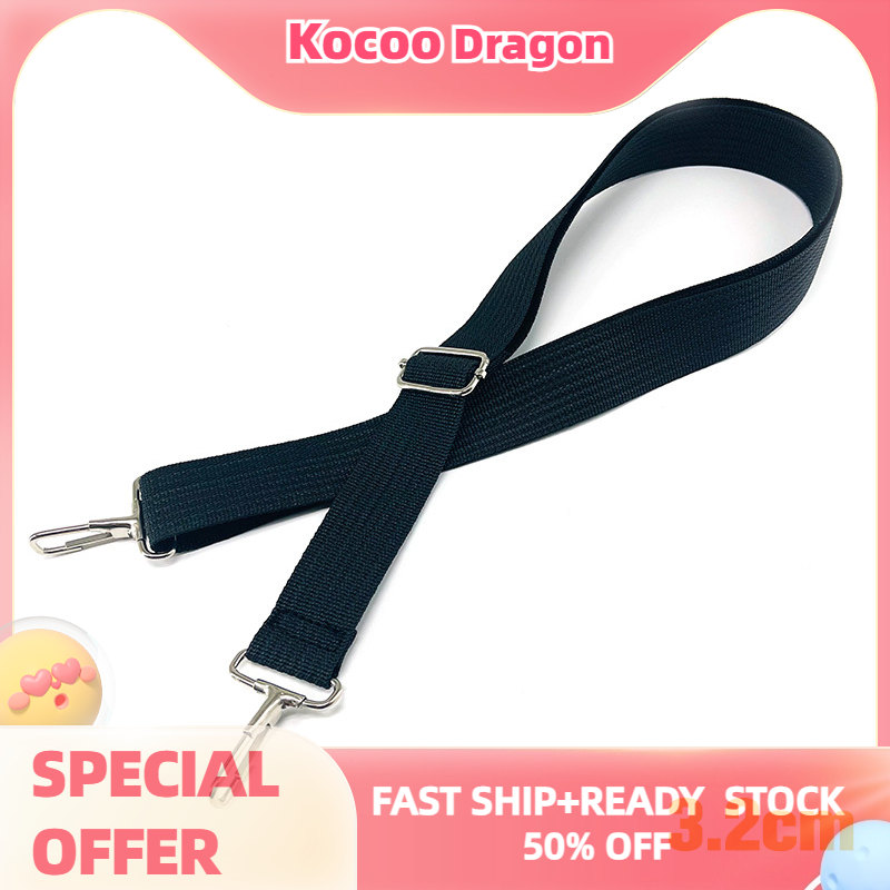 Kocoo 70-125CM Nylon Black Color Handbags Strap Shoulder Bag Strap Belts For Bags Adjustable Replacement Bag Handles Bag Accessories