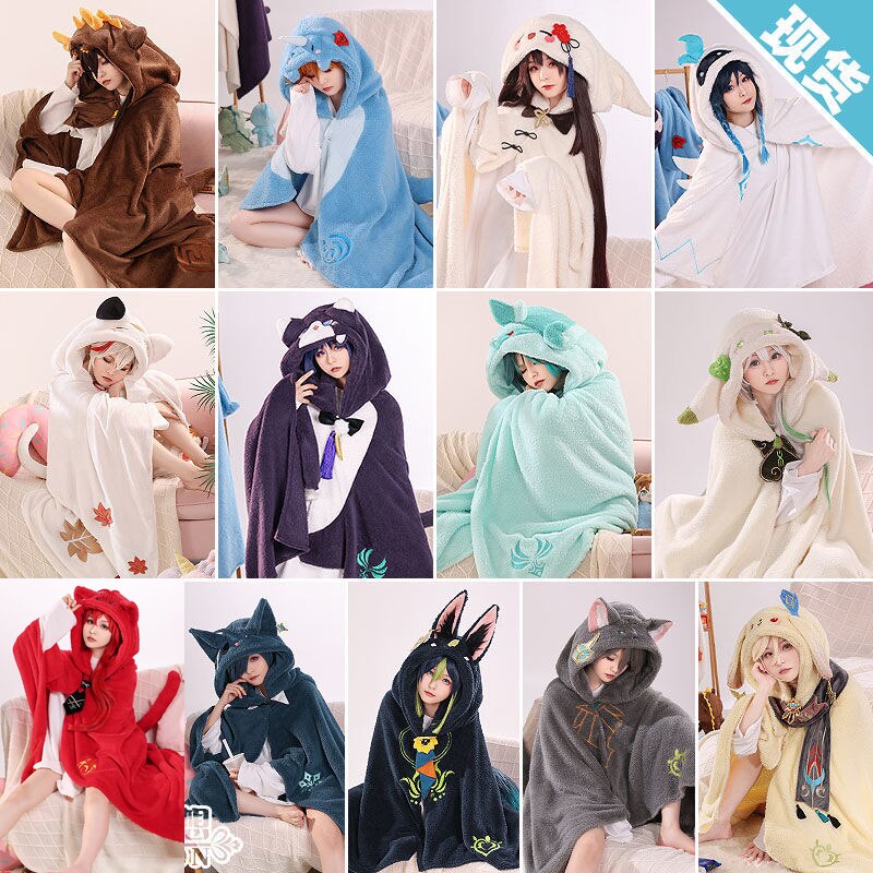 Genshin Impact Scaramouche -Fatui Blanket Flannel Fleece Warm Soft