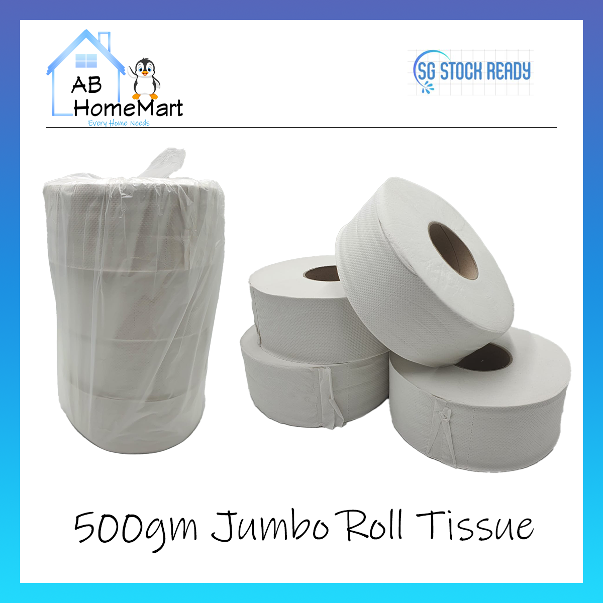 💯 [SG STOCK] Jumbo Roll Tissue Jumbo Roll toilet paper 500gm
