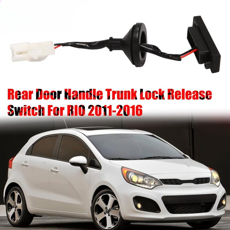 Rto 81260-4x200 rear door handle trunk lock release switch tail lid switch for kia rio 2011-2016