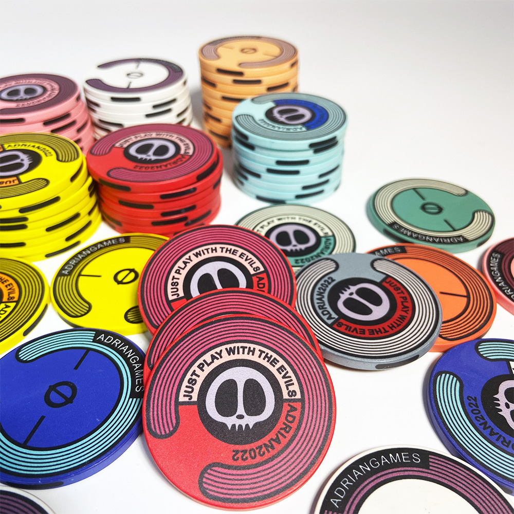 【Hot demand】【Hot demand】10PCS Ceramic Chips 43mm Skull Series Texas ...