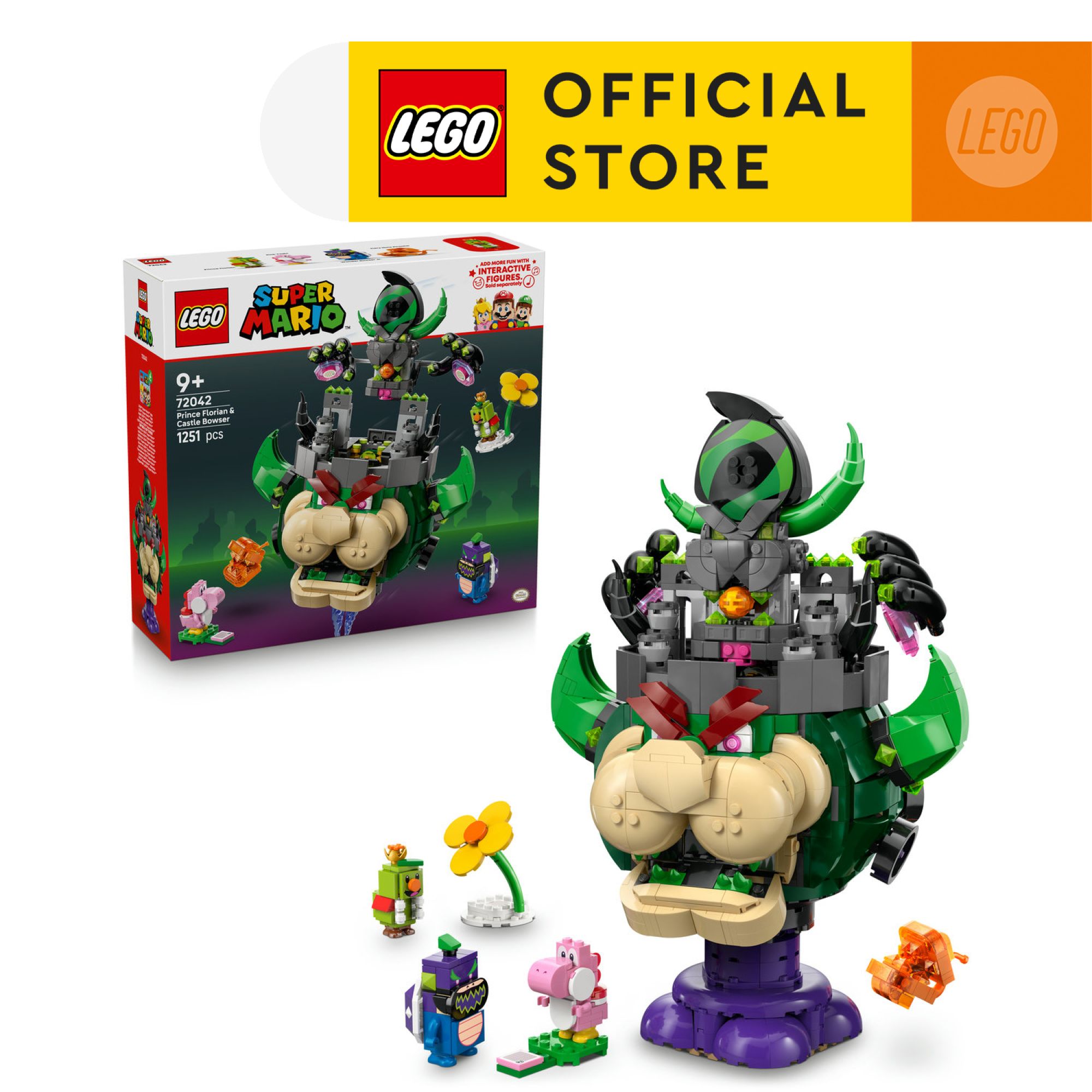 LEGO Super Mario 72042 Prince Florian & Castle Bowser (1251 Pieces