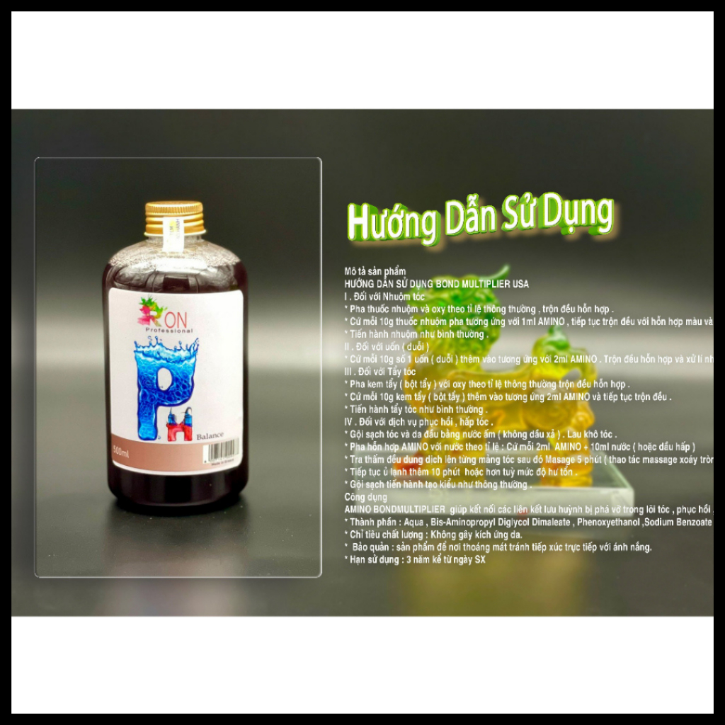 Khử Kiềm Cho Tóc Ron PH - Cân Bằng PH - 5.5  - 500ml