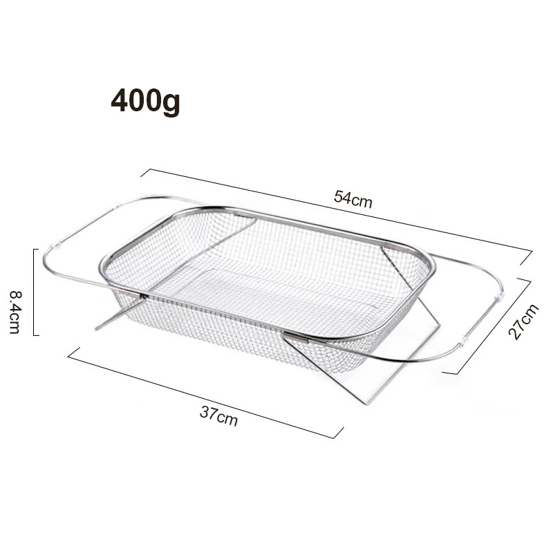 YONUO stainless steel retractable drain basket for placing bowls, household vegetable washing baskets, fruit and vegetable basins, filter baskets, kitchen sink drain racks