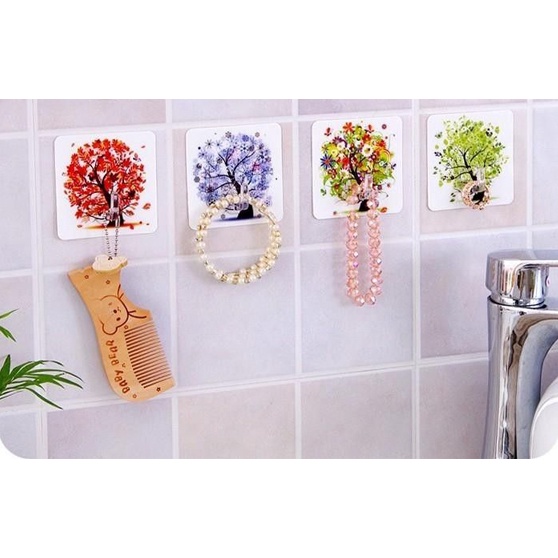 Móc dán tường siêu dính hình 3D, Móc dán tường chịu lực 3D