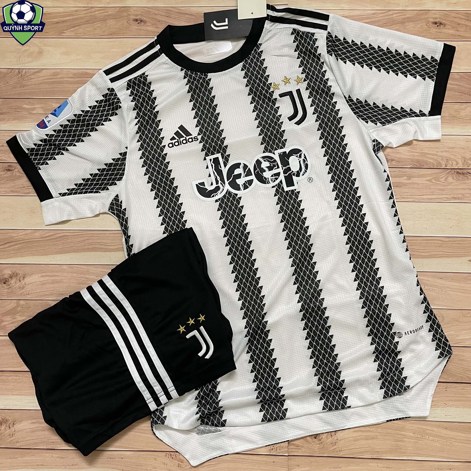 Áo Bóng Đá CLB Juventus 2023 - Chuẩn Mẫu Thi Đấu - Vải Polyester Gai Thái