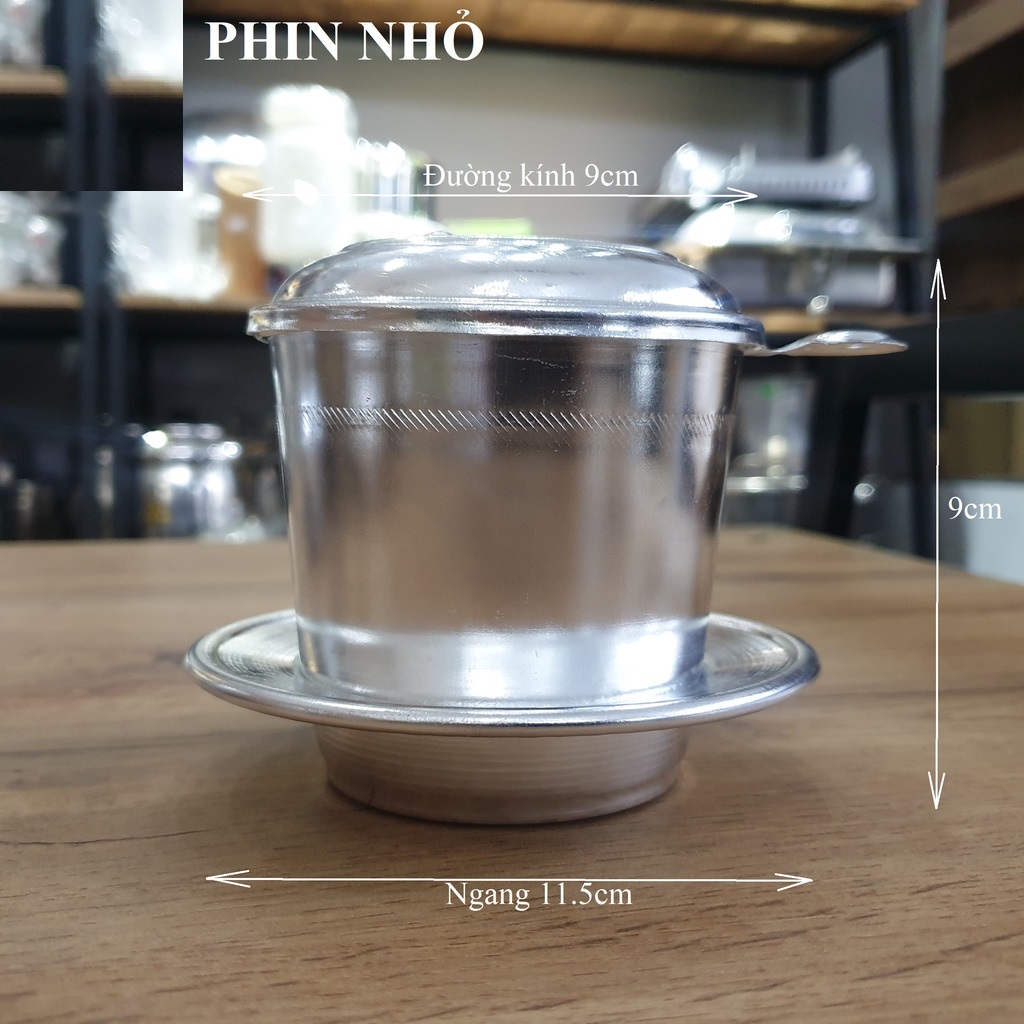 Bộ Phin Nhôm Phin Pha Cà Phê 9cm 11cm Dùng để pha từ 2 đến 3 ly cà phê