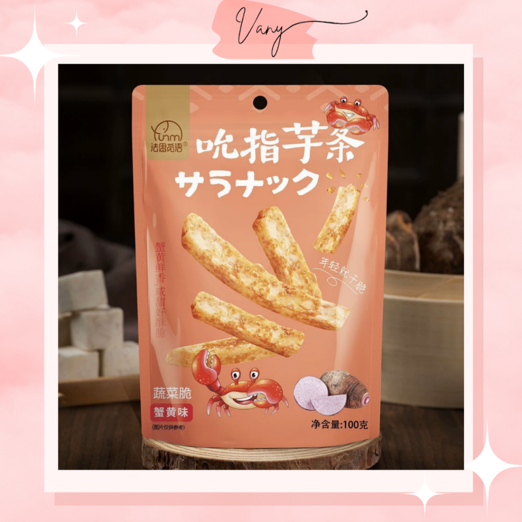 Snack khoai môn sấy giòn rong biển trứng cua hành lá 100g