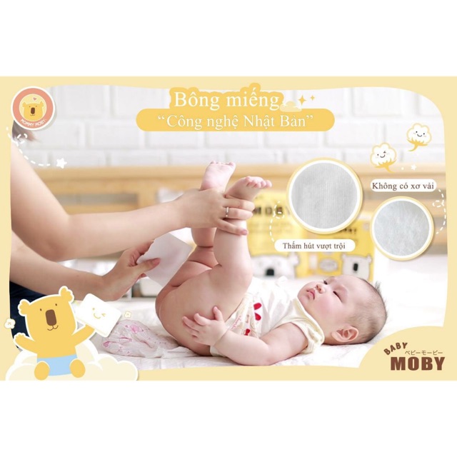 Bông miếng đa năng Moby Babymall.vn