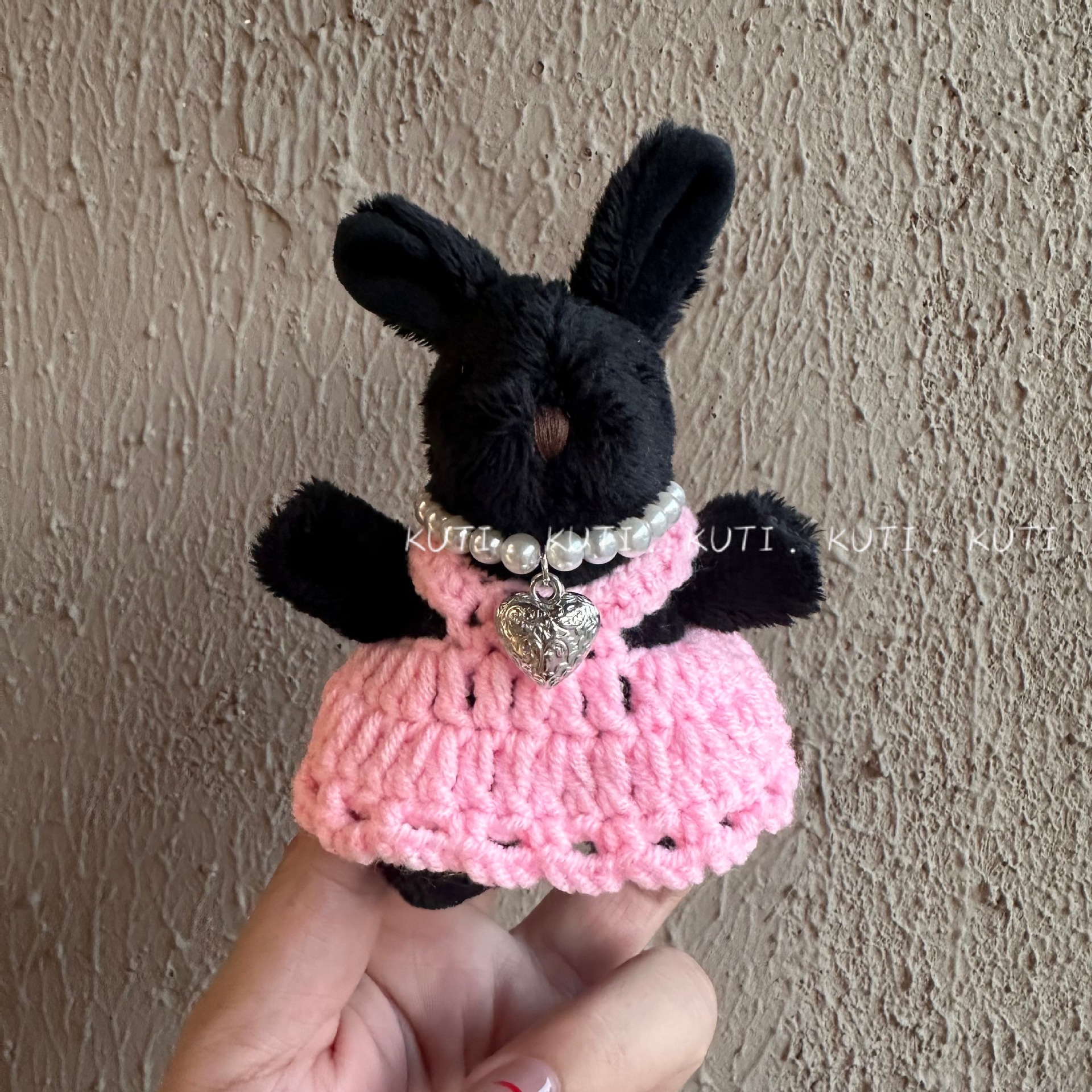 Black High Beauty Manufacturer Directly Supplies New Style Headdog Skirt Necklace, Woolen Doll, Cartoon Doll, Headdog Necklace
