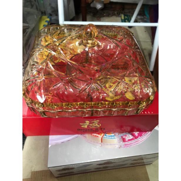 Khay đựng mứt, bánh kẹo, nhựa pha lê cao cấp
