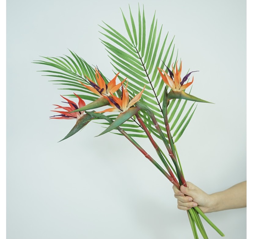 Bird of Paradise Flowers, Rubber Flowers, Silk Flowers