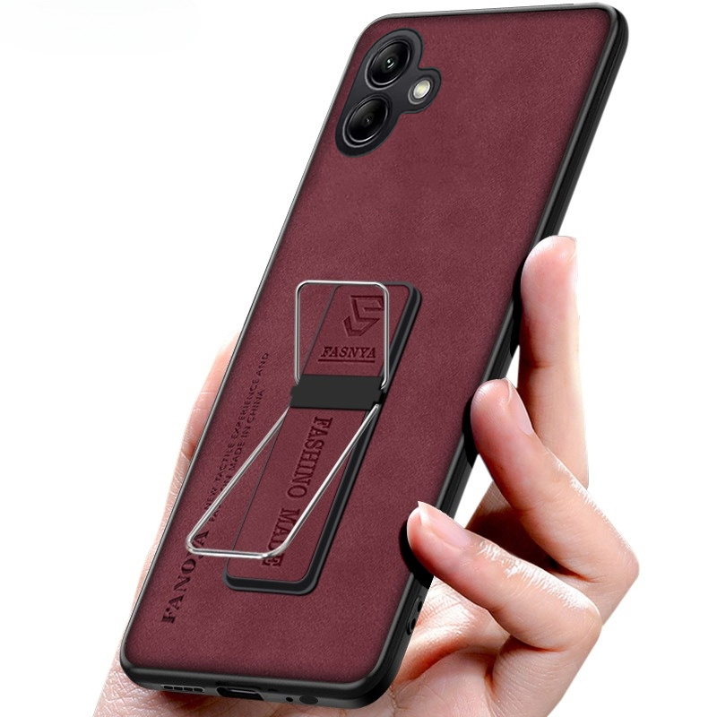 Phone case For Samsung Galaxy A07 Case Back cover Fluff Hard Cortex Plush Cover with Soft Frame Anti-knock stand Holder For Galaxy A07 Cover cases.