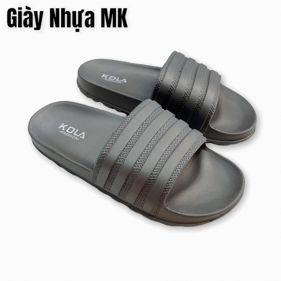 Dép quai ngang sọc nam đúc nguyên khối siêu nhẹ cao cấp - DL121