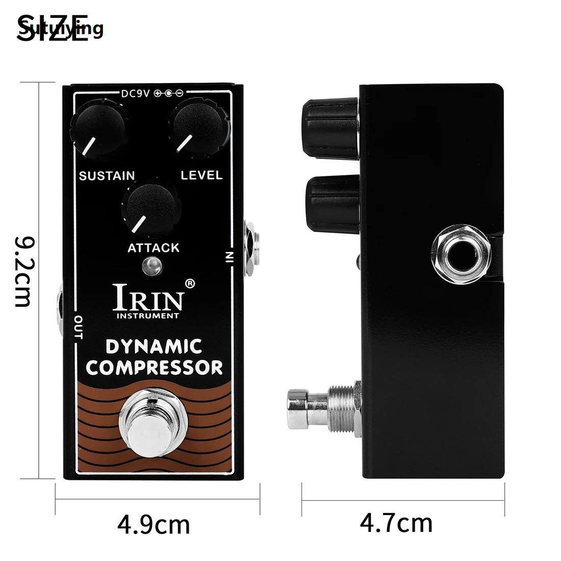 Sutuiying IRIN RF-12 Dynamic Compressor Electric Guitar Effect Pedal Compression New style Classic Ross Line Effect True Bypass Pedal Guitar Parts. 