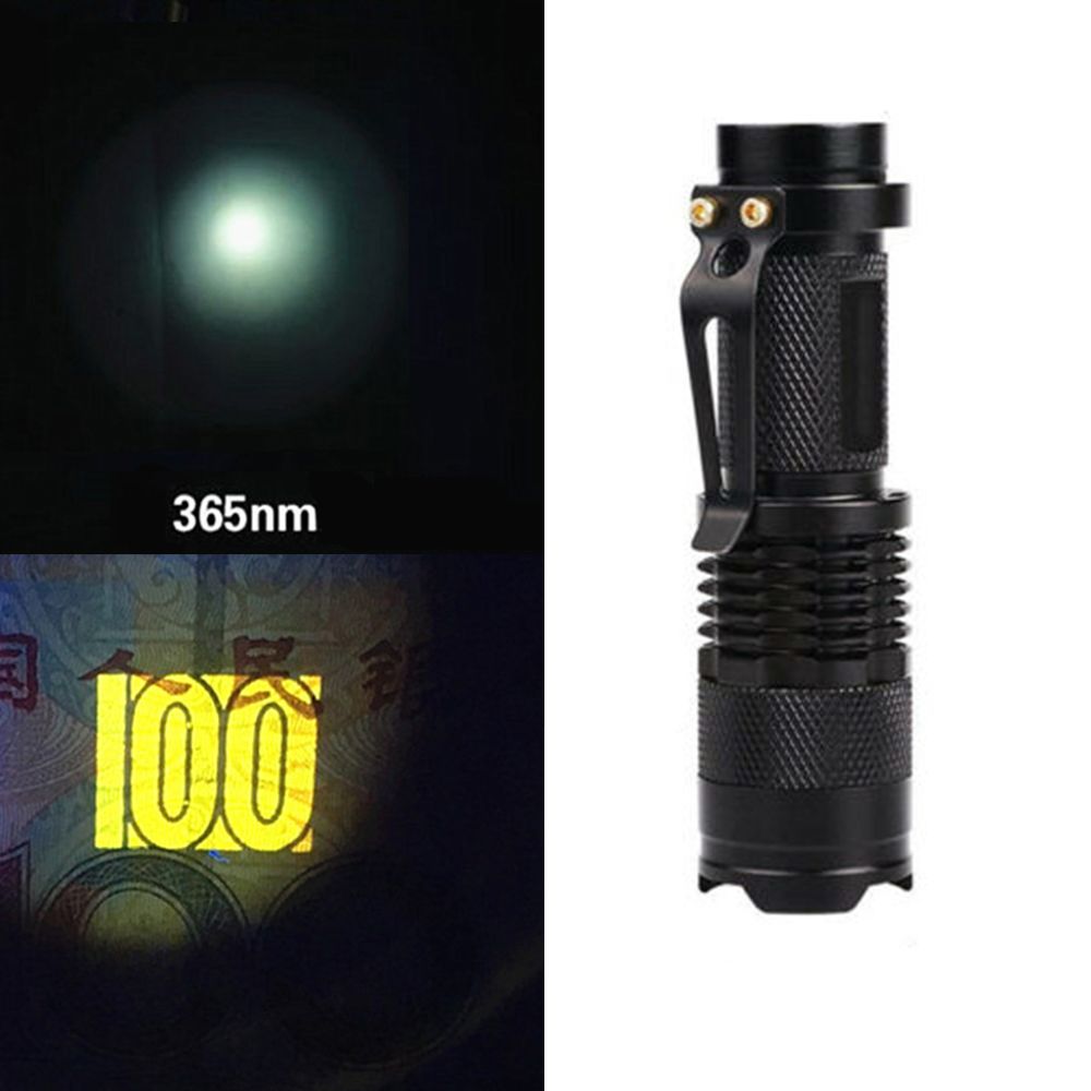 Yinlmall dụng cụ uv dẫn đến cực tím ánh sáng màu đen soi rọi đèn pin đèn đuốc