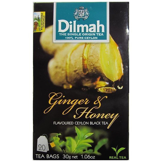 Trà Dilmah Gừng và Mật ong - Ginger & Honey (20 túi x 1.5gram)  - TDM017
