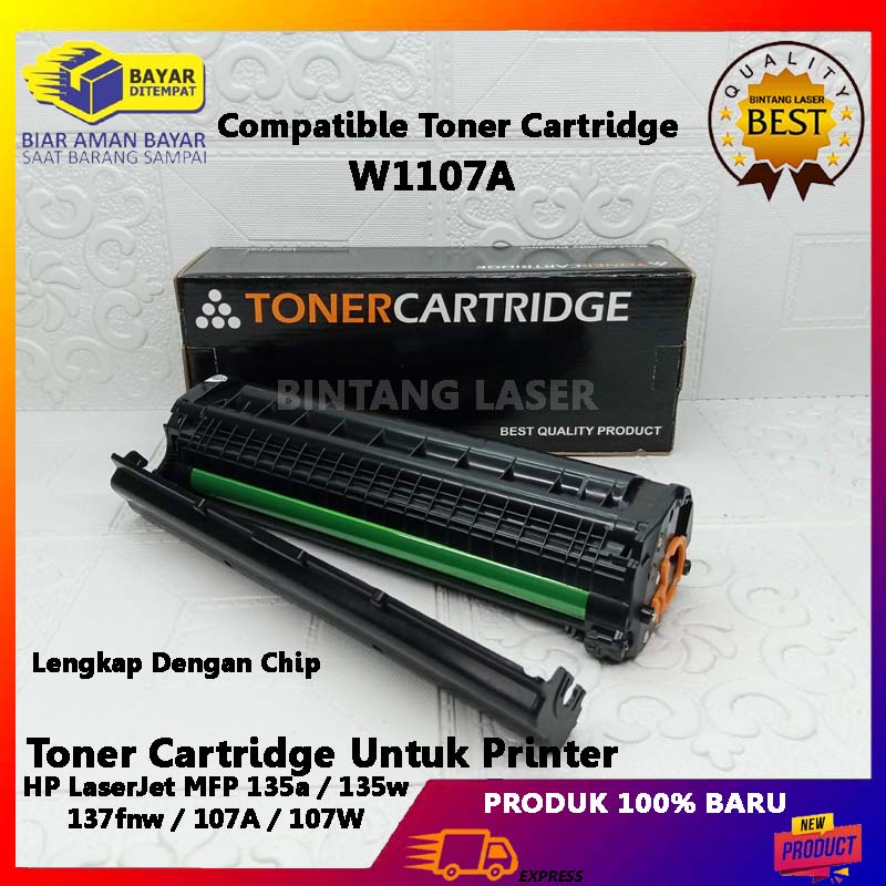 Toner Cartridge 107A105A106A Lengkap Dengan Chip Untuk Printer HP