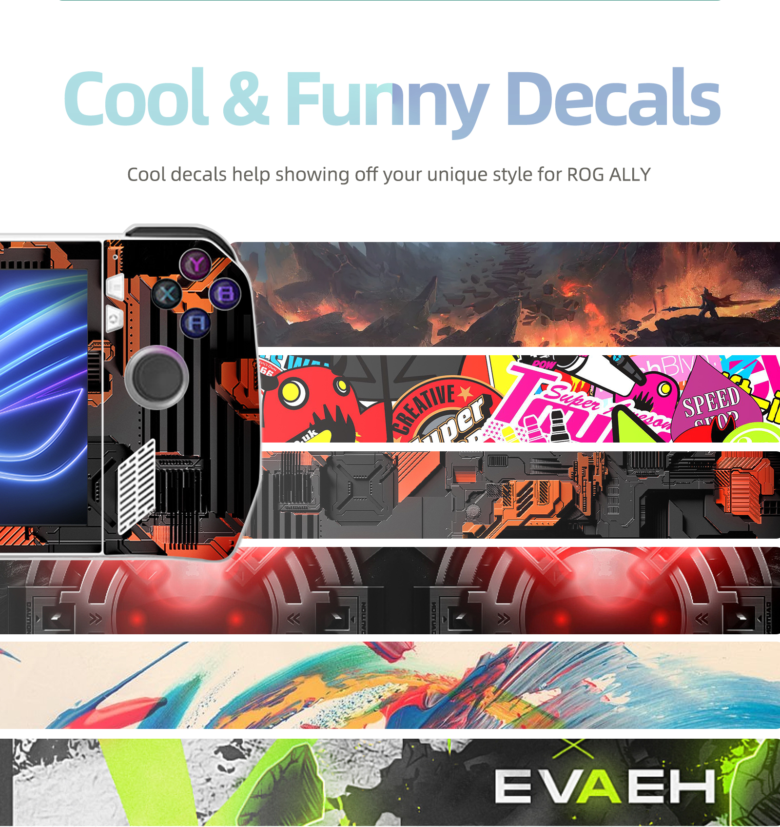 Suitable for ROG Ally Gaming Stickers for ROG Ally Gaming Scratch Protection Accessory