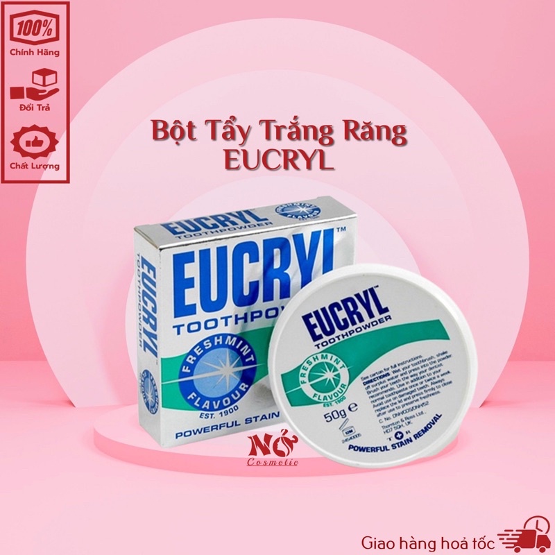 Combo Kem Đánh Răng Eucryl & Bột Trắng Răng Eucryl Anh Quốc
