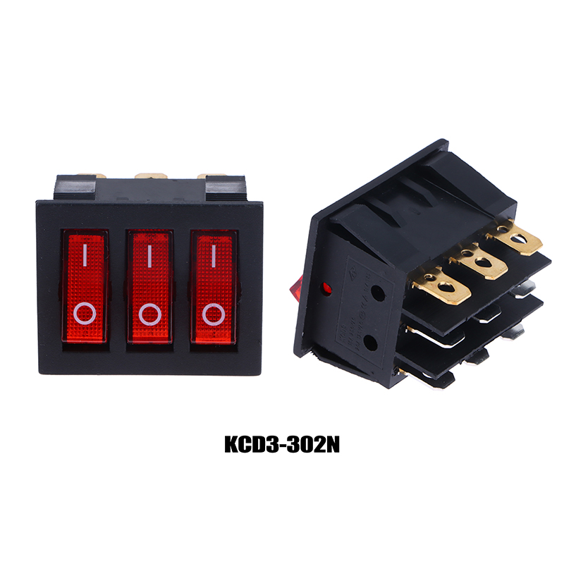 Rocker%20Switch%20KCD3%20Red%20Light%203%20Way%20Black%20Switch%209%20Pin%202%20Position%20ON-OFF/ON-ON%2016A/20A%20250/125V%20AC%20Triple%20Power%20Switch%20XUANTING%20-%20Image%204