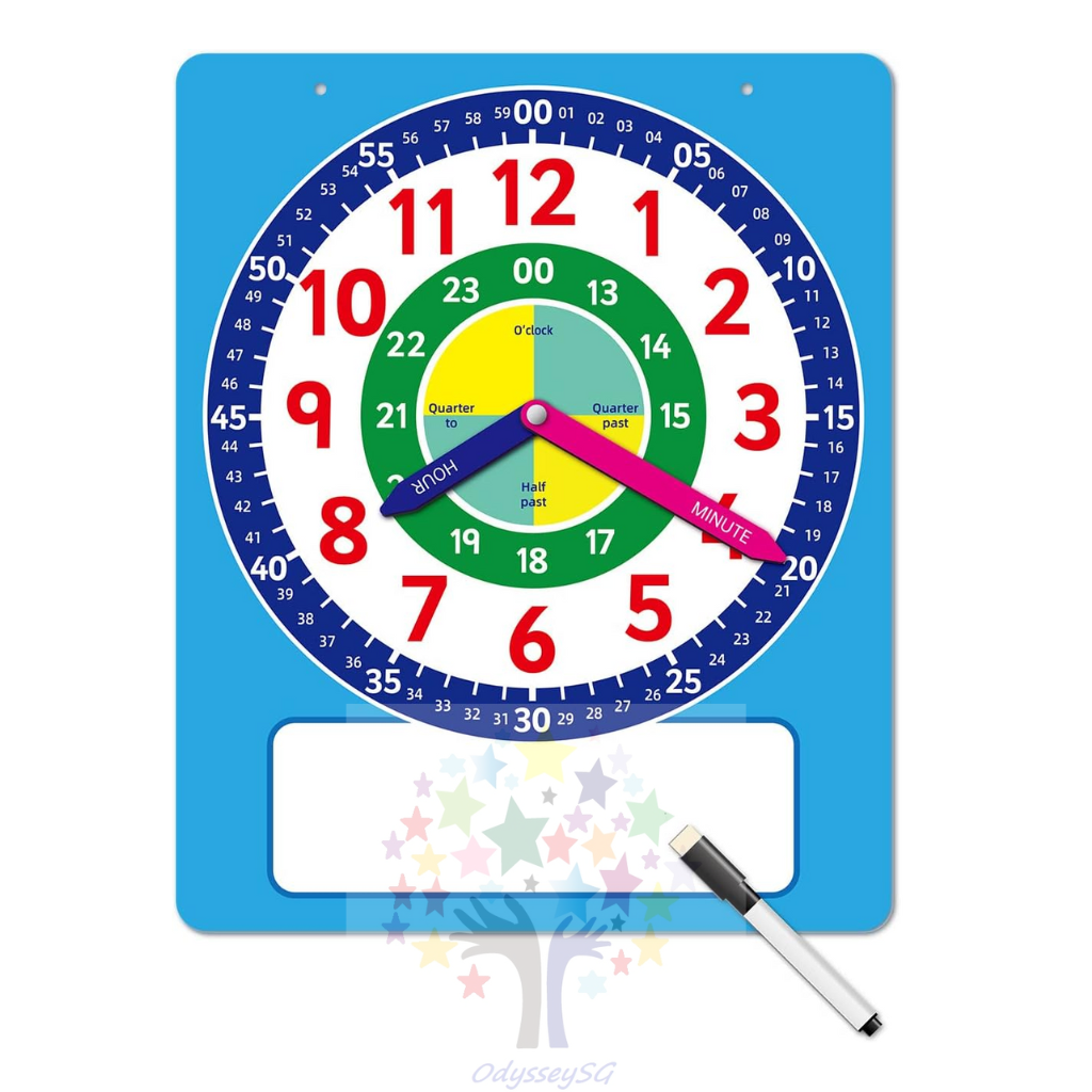 Educational Teaching Clock with Movable Hands Preschool Montessori