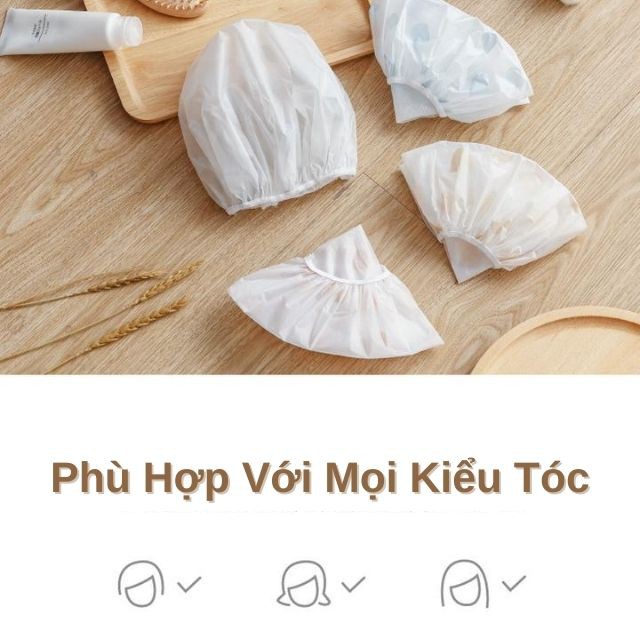 Set 2 Mũ Trùm Ủ Tóc Đa Năng Hình Dễ Thương