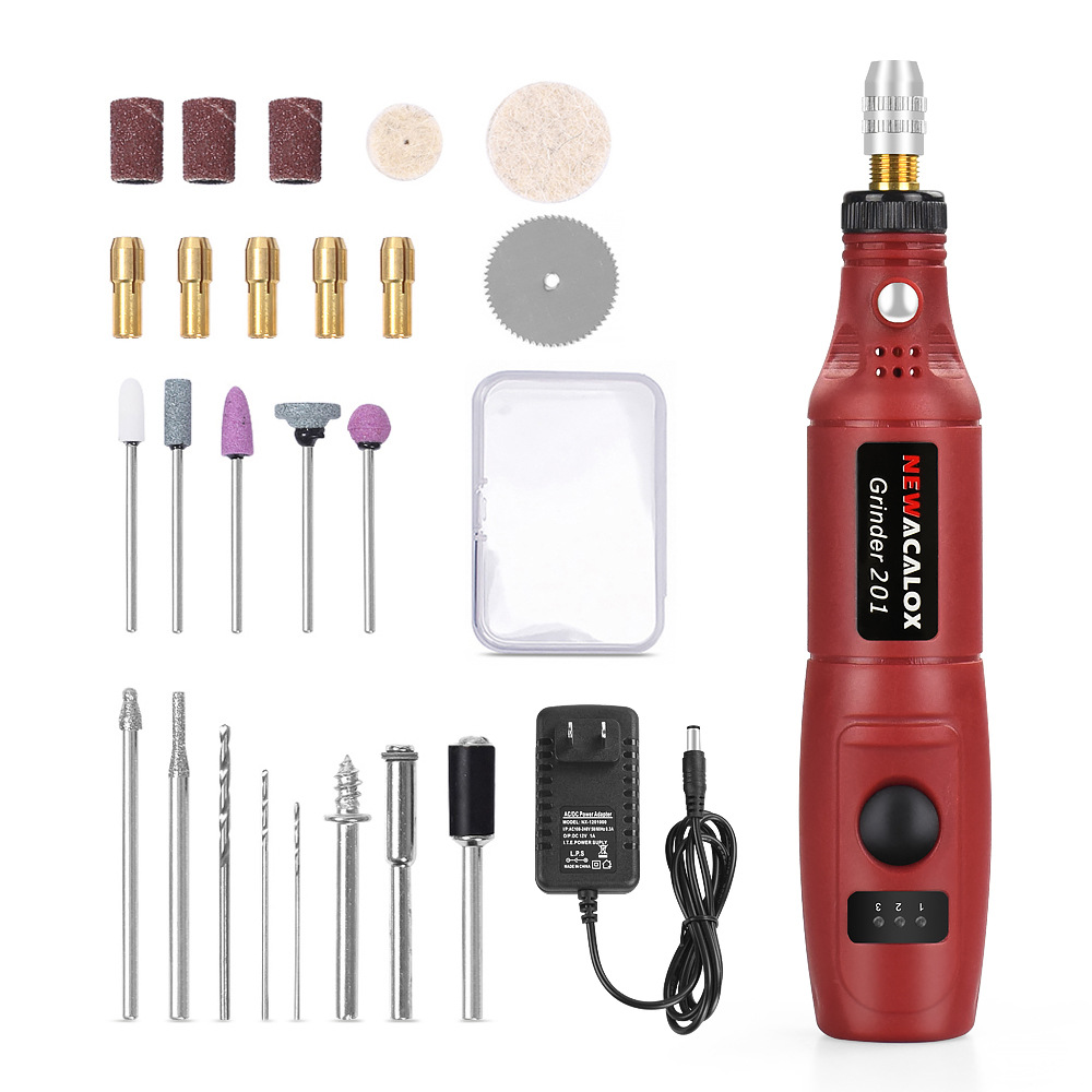 Máy khoan điện không dây mini, dụng cụ điện, máy mài khoan điện 3.6v, bộ phụ kiện mài, bút khắc không dây, đồ trang sức, cắt gỗ thủy tinh, mài và đánh bóng, lưỡi cưa thép tốc độ cao/bánh xe nỉ/mũi khoan xoắn/đá mài