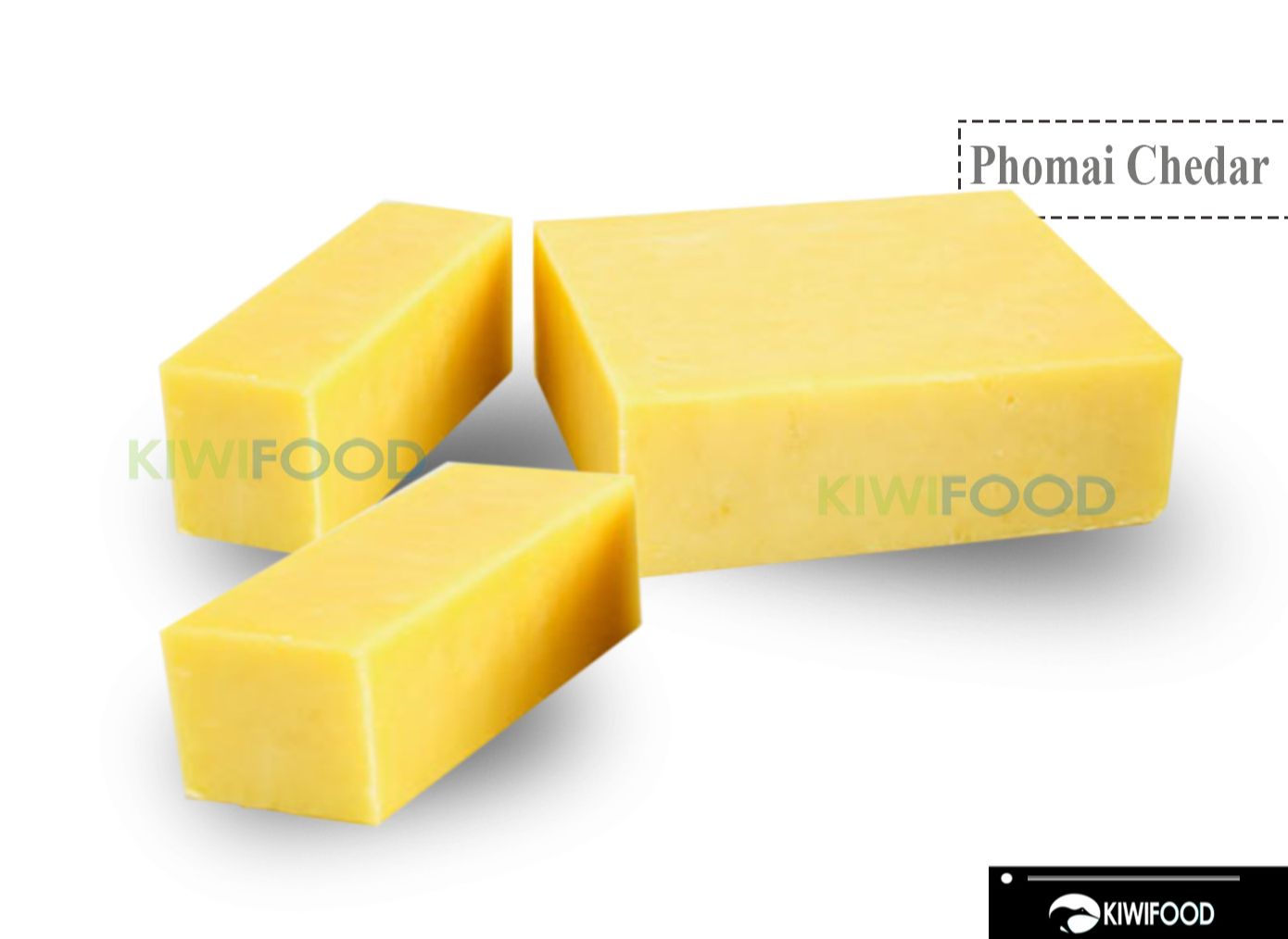 Phô mai cheddar trắng new zeland khối 2kg