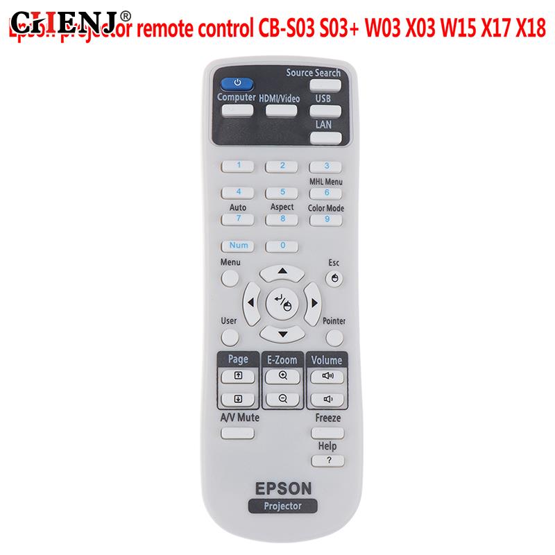 1pc%20Projector%20Remote%20Control%20Replacement%20For%20Epson%20Cb-S03%20S03%20W03%20X03%20W15%20X17%20X18%20-%20Image%204