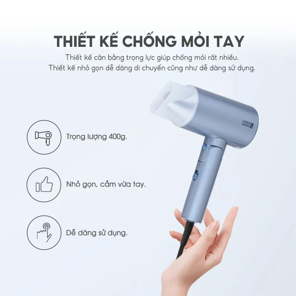 Máy sấy tóc 2 chiều nóng lạnh LEBENLANG - LBL3033