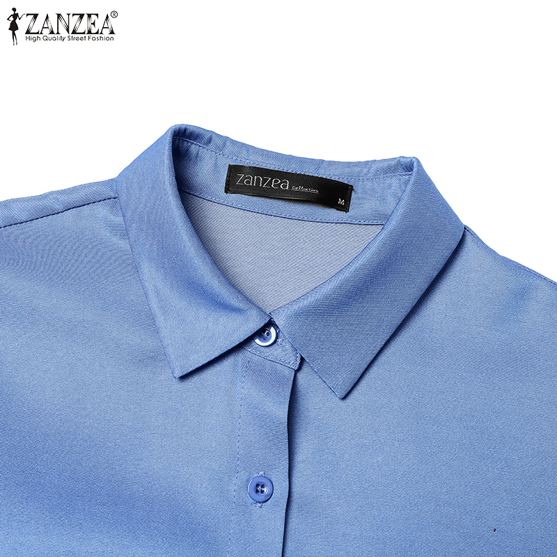 ZANZEA%20Korean%20Style%20Women%20Girlish%20Streetwear%20Lapel%20A-Line%20Long%20Dresses%20Full%20Sleeve%20Drawstring%20Solid%20Dress%20-%20Image%207