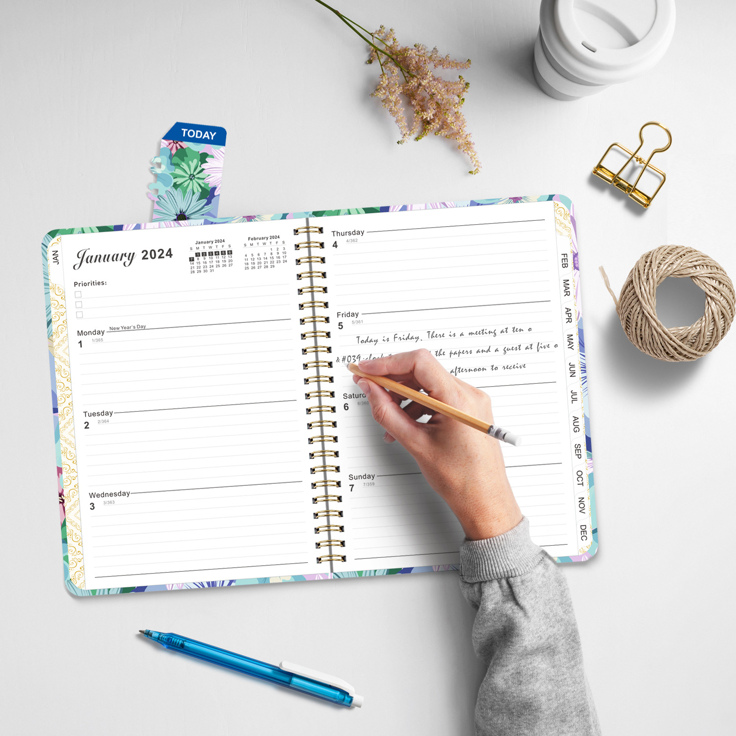 2024%20A5%20Planner%20Notebook%20Diary%20Weekly%20Planner%20Agenda%20Goal%20Habit%20Schedules%20Journal%20Notebooks%20Stationery%20Office%20School%20Supplies%20-%20Image%208