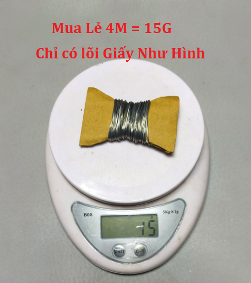 Thiếc hàn chì hàn cao cấp SN63% siêu bóng siêu nhẹ lửa 0.8mm x 4M