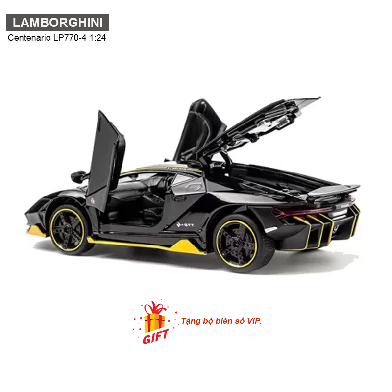 Mô hình xe ô tô Lamborghini Centenario LP770-4 1:24 [TẶNG BIỂN VIP]