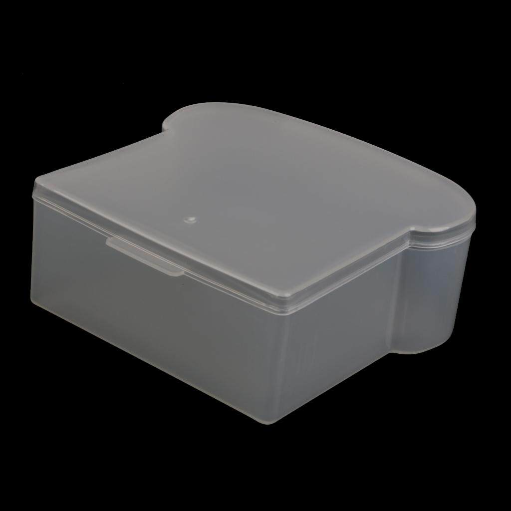 ALILAZA Plastic Sandwich Bread Container Sandwich Box Keeper White