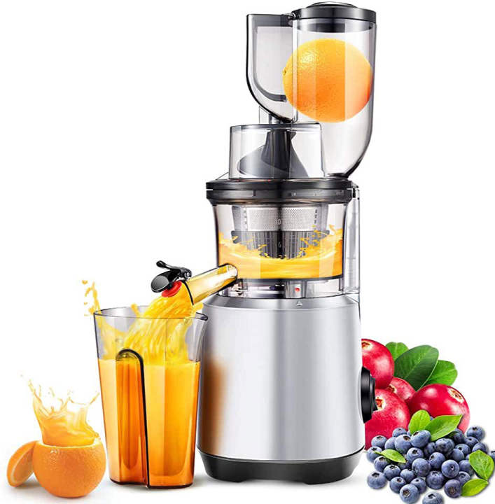 Máy ép trái cây chậm, Máy ép hoa quả chậm, Máy ép chậm Sharp KS-666, KS-888 Hàng chính hãng, Ép nguyên quả kiệt bã 95%. Bảo hành 12 tháng