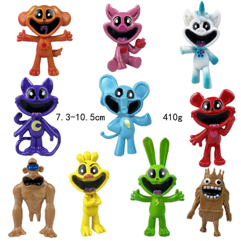 8PCS Smiling Critters Figure Smiling Critters Cat Nap Dog Day Catnap ...