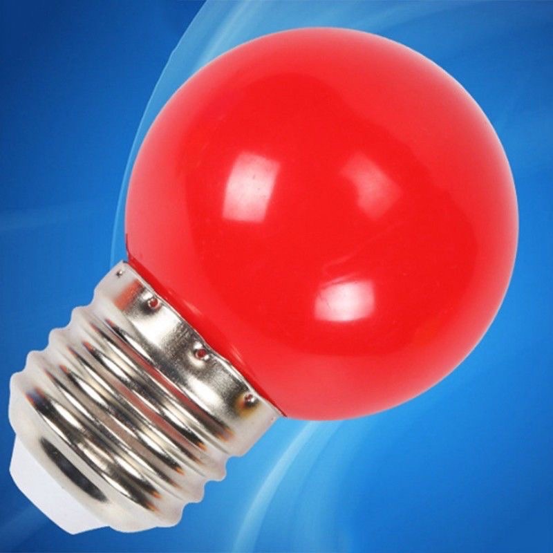Combo 20 bóng đèn led bóng chanh nhiều màu 1w giúp tiết kiệm điện bóng có độ bền cao trang trí ngoài trời quán cafe